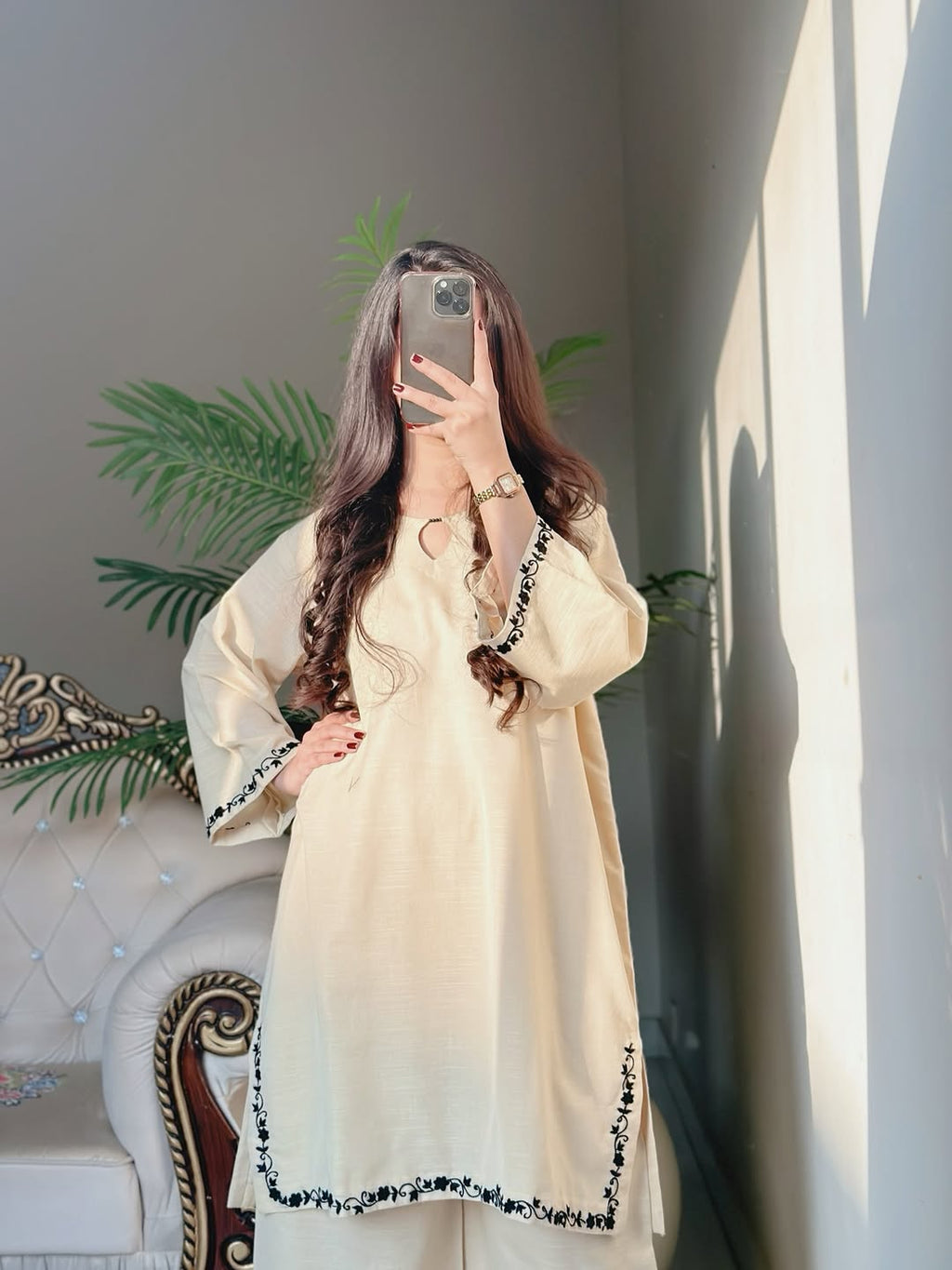 Zark Embroidered Co_ord