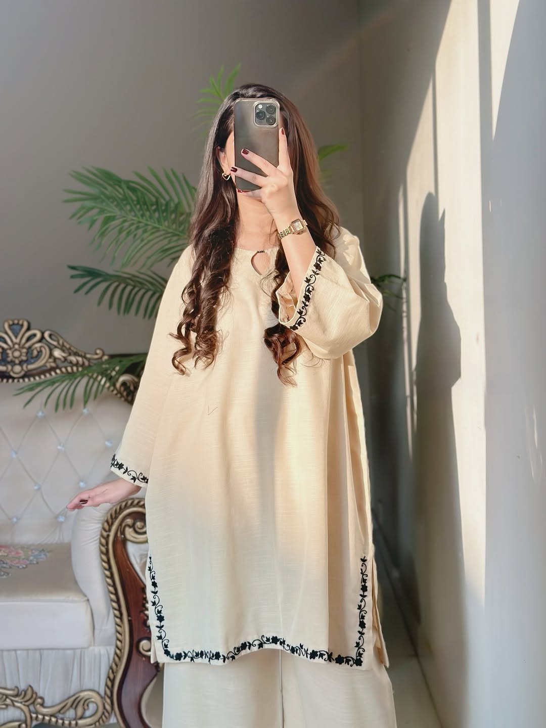 Zark Embroidered Co_ord