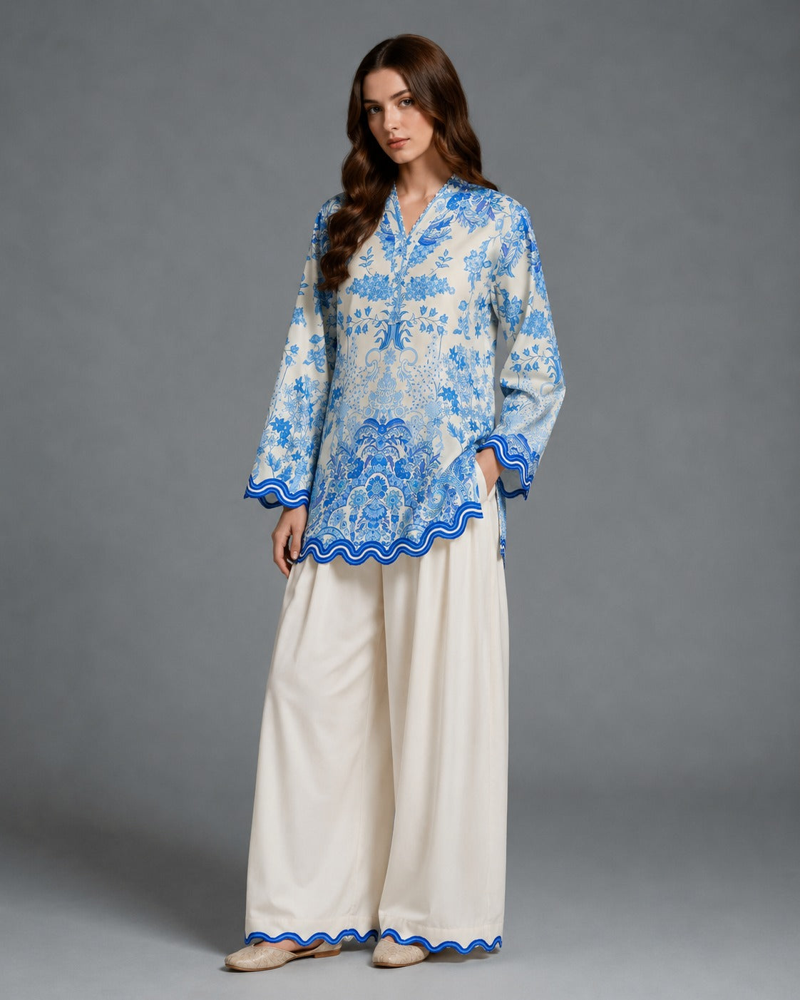 Sky-lid Embroidered 2pc