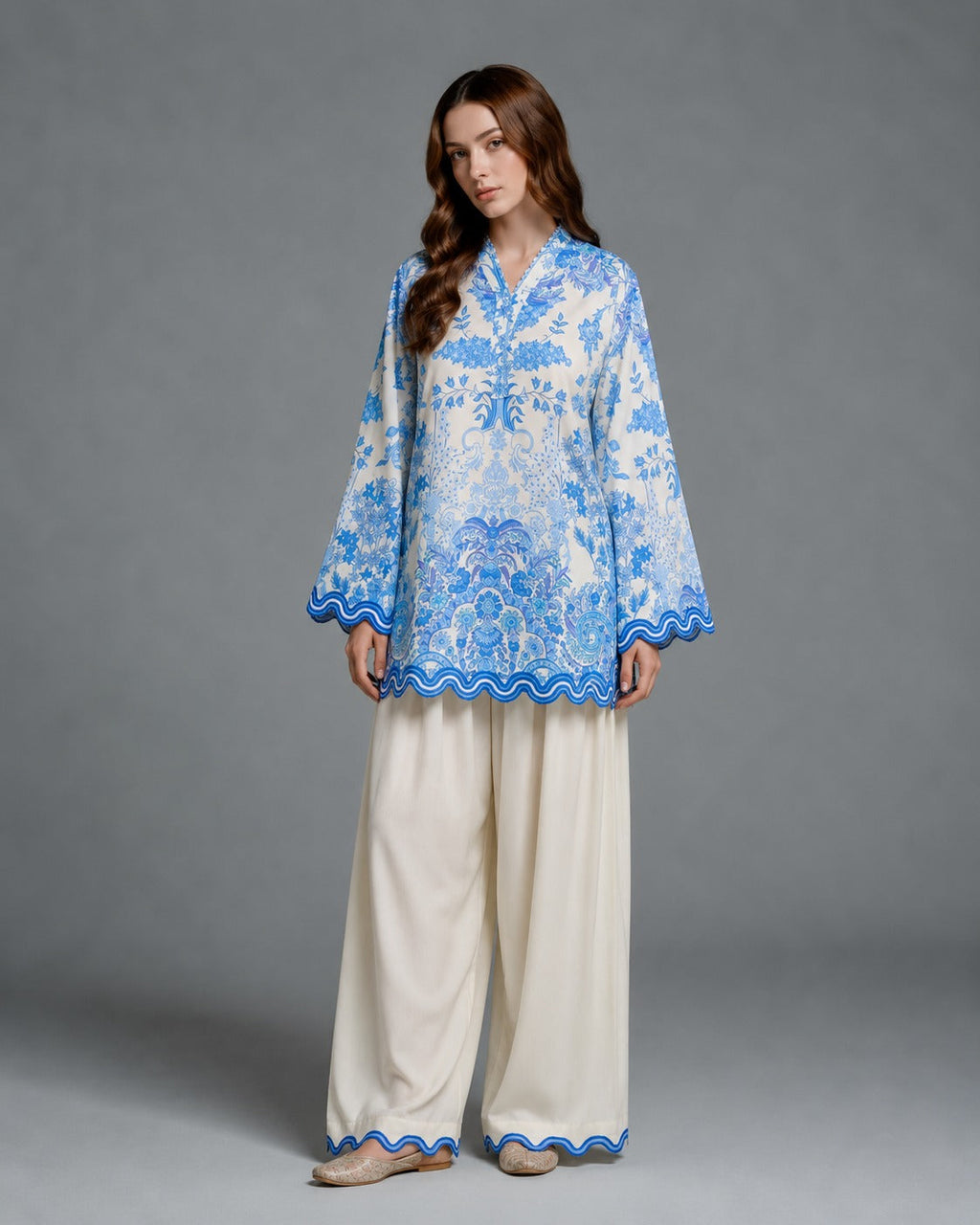 Sky-lid Embroidered 2pc