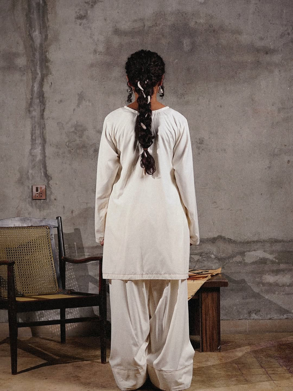 Noor Embroidered farshi shalwar 3pc