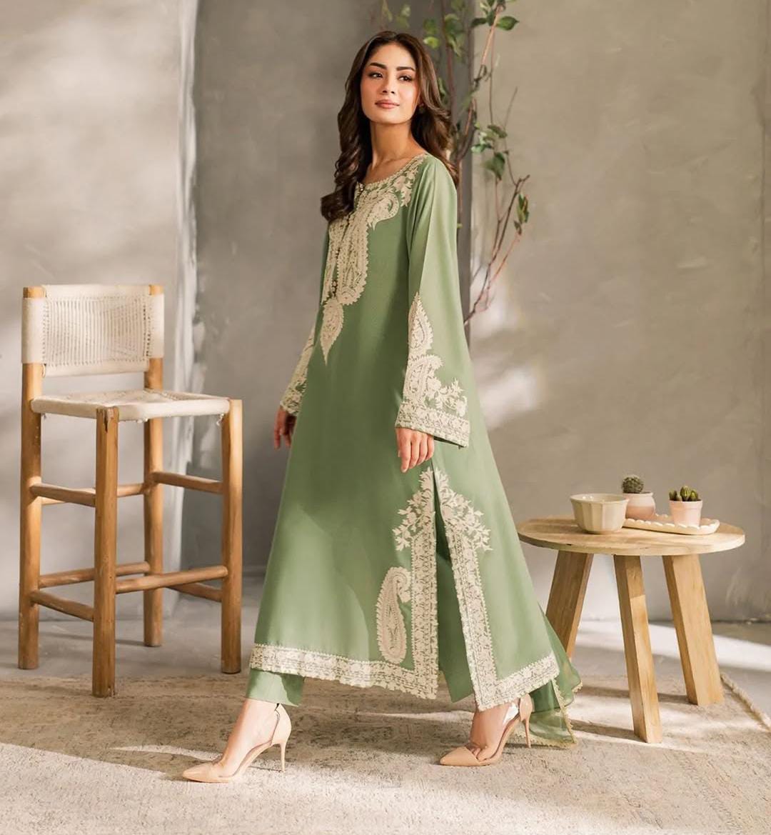 Azul Embroidered 3pc