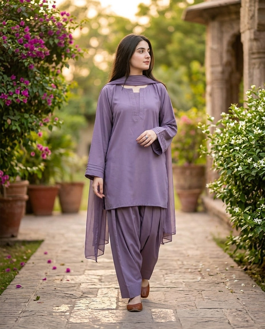 Lilac orchid 3pc